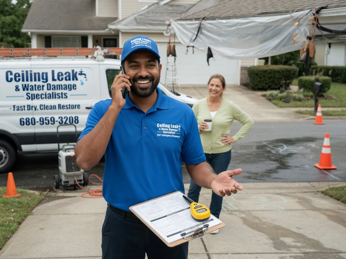 Ceiling Leak Cleanup Gallina, NM FAQs